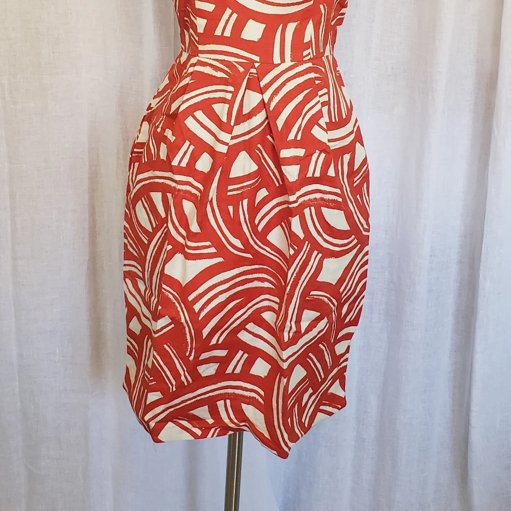 Red brushstroke sundress by Banana republic - Picture 5 of 10